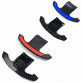 Palettes au Volant en Carbone Brillant, Détails Bleus ou Rouge – Style M (G8X)