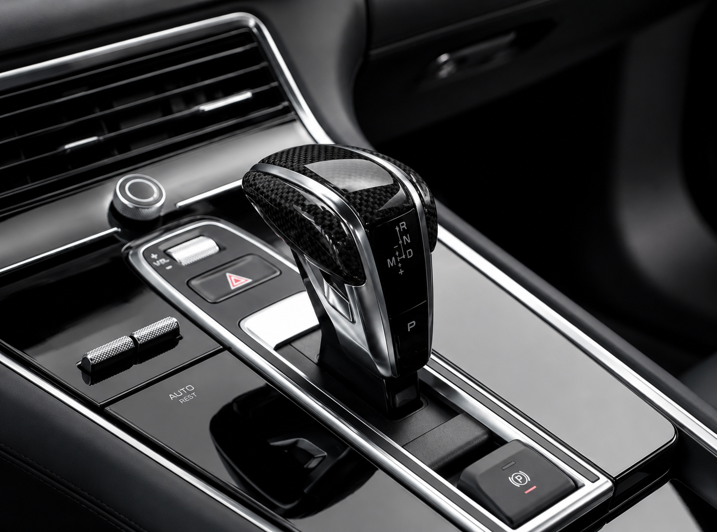 Sélecteur de Vitesse en Carbone Design – Pour Porsche Cayenne (9Y0) & Panamera (971)