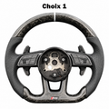 Volant Sport Audi Custom – Carbone, Cuir & LED – 100% Personnalisable