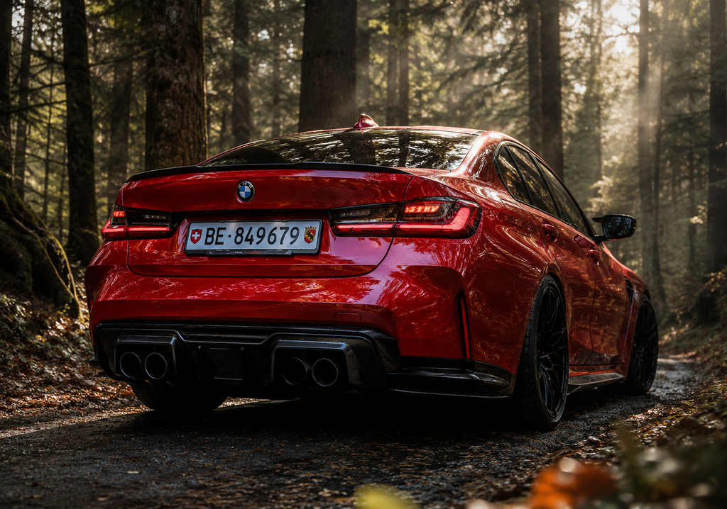 Diffuseur Arrière à LED en Carbone Pré-imprégné – BMW M2 (G87), M3 (G80/G81) & M4 (G82/G83)