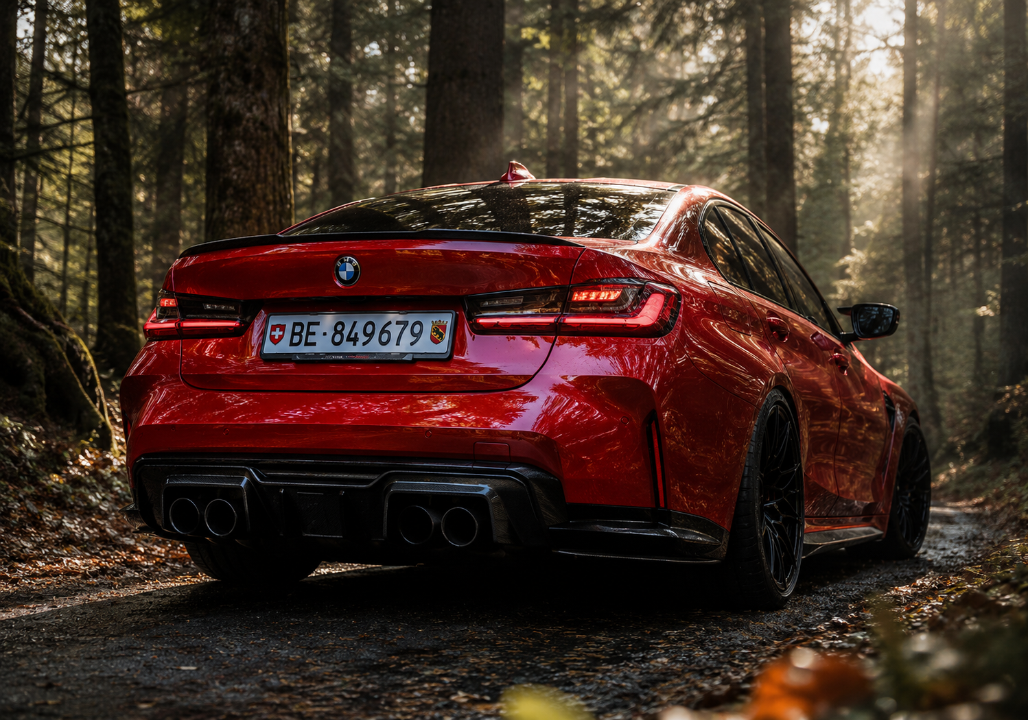 Diffuseur Arrière à LED en Carbone Pré-imprégné – BMW M2 (G87), M3 (G80/G81) & M4 (G82/G83)