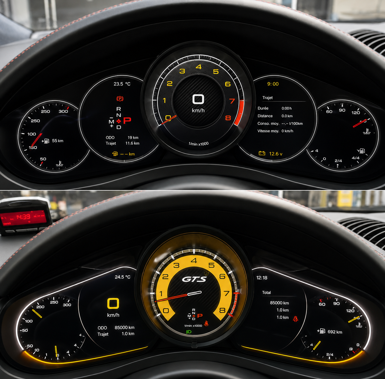 Tableau de Bord Numérique Digital Cockpit LCD 12.3'' – Pour Porsche 911 (Générations 991.1 & 991.2 | 2012-2019)