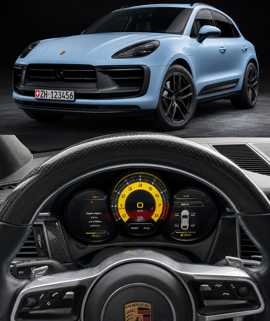 Tableau de Bord Numérique Digital Cockpit LCD 12.3'' - Boxster (981), Cayman, Macan & 718 (Générations 2011-2016)