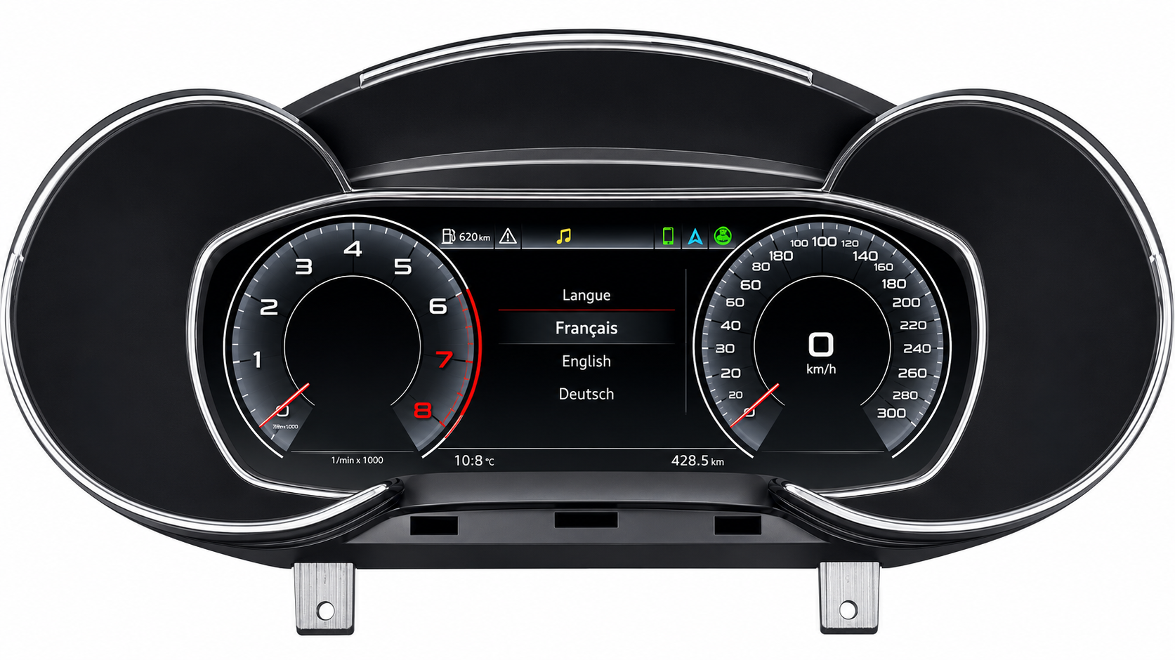 Tableau de Bord Numérique Digital Cockpit LCD – Pour Audi (A1, A3, A4, A5, Q3, Q5, TT, R8)