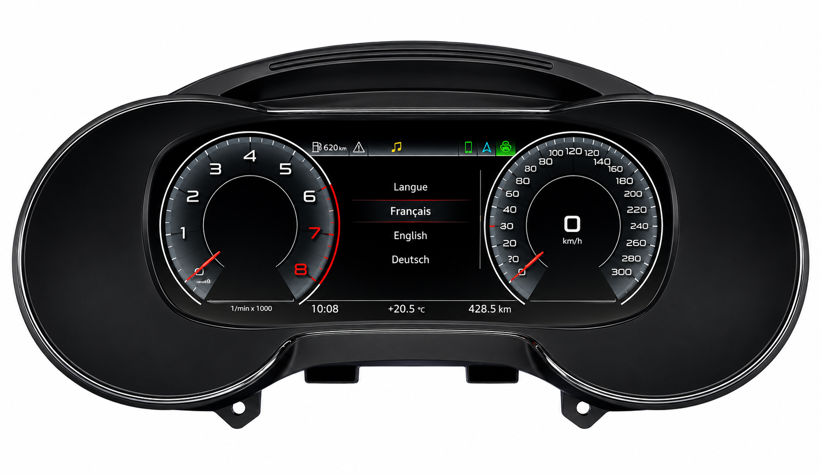 Tableau de Bord Numérique Digital Cockpit LCD – Pour Audi (A1, A3, A4, A5, Q3, Q5, TT, R8)