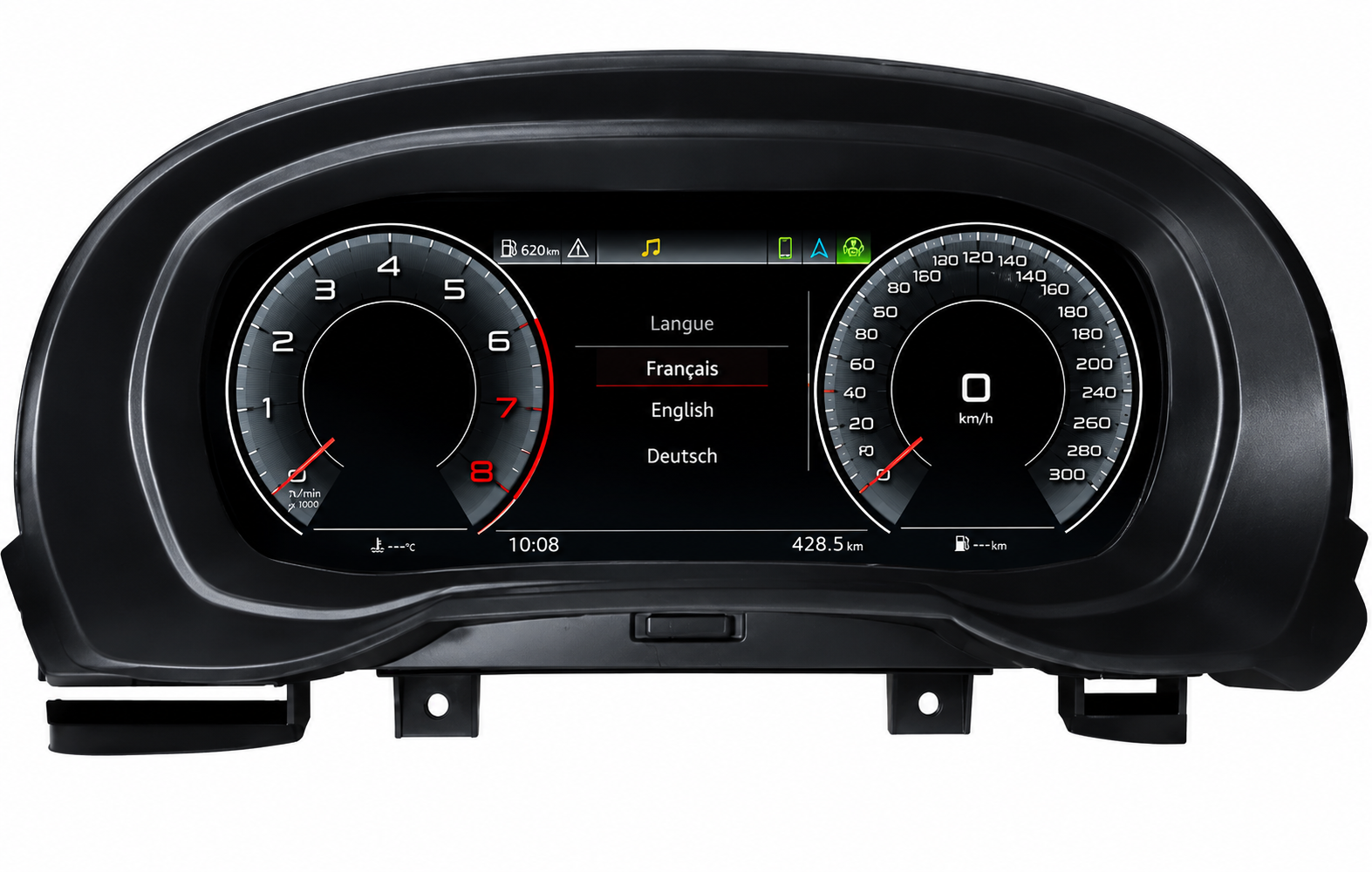 Tableau de Bord Numérique Digital Cockpit LCD – Pour Audi (A1, A3, A4, A5, Q3, Q5, TT, R8)