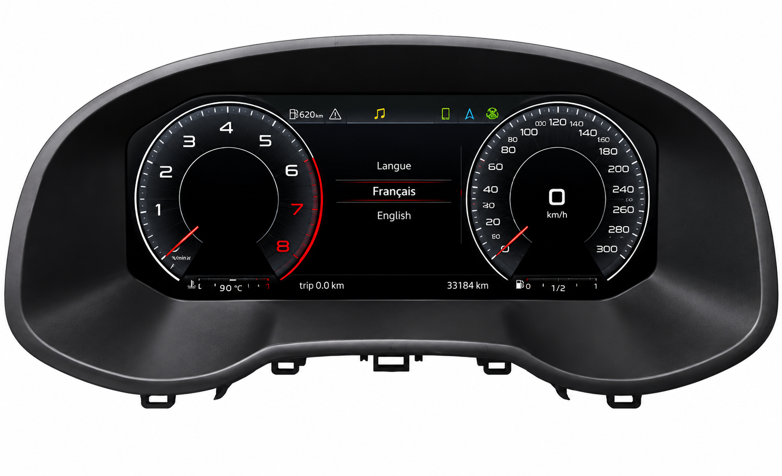 Tableau de Bord Numérique Digital Cockpit LCD – Pour Audi (A1, A3, A4, A5, Q3, Q5, TT, R8)