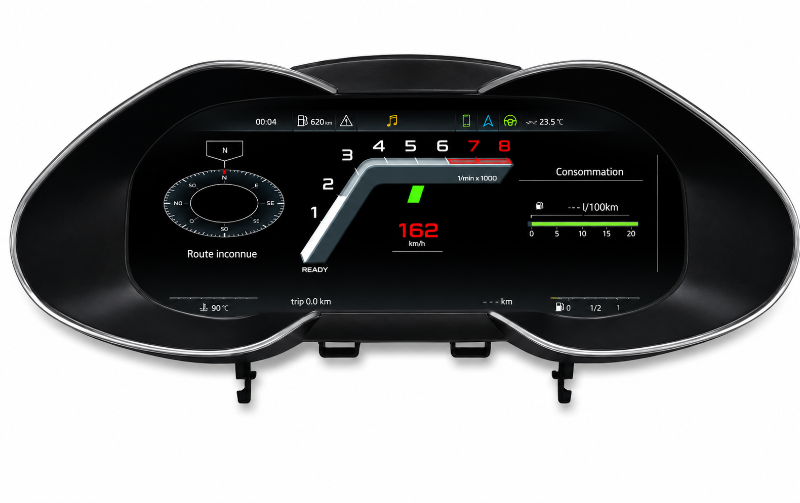 Tableau de Bord Numérique Digital Cockpit LCD – Pour Audi (A1, A3, A4, A5, Q3, Q5, TT, R8)