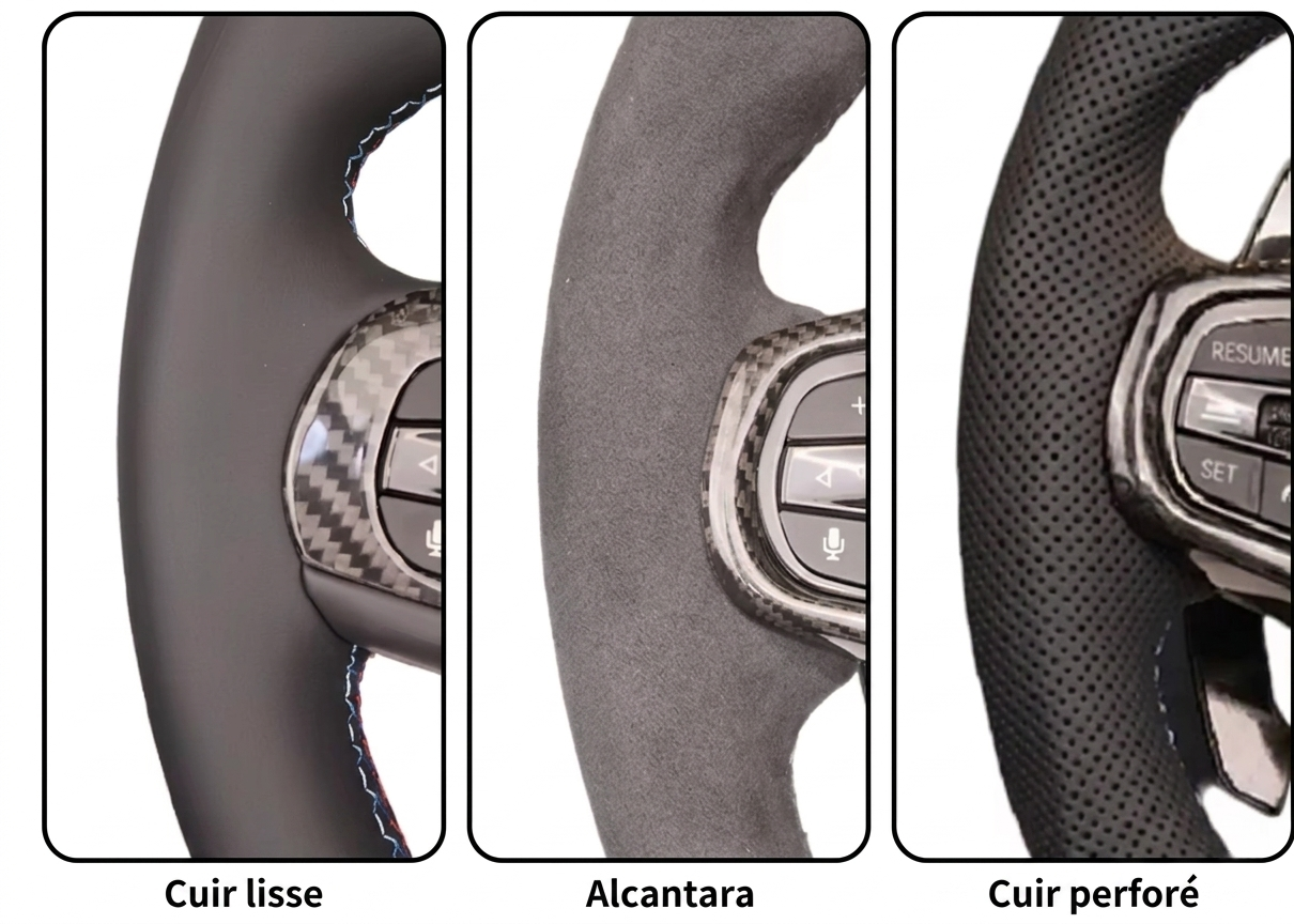 Volant Custom en Carbone Véritable & Alcantara – Sur Mesure – Pour TOUTES BMW GXX