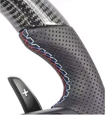Volant Custom en Carbone Véritable & Alcantara – Sur Mesure – Pour TOUTES BMW GXX