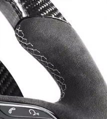 Volant Custom en Carbone Véritable & Alcantara – Sur Mesure – Pour TOUTES BMW GXX
