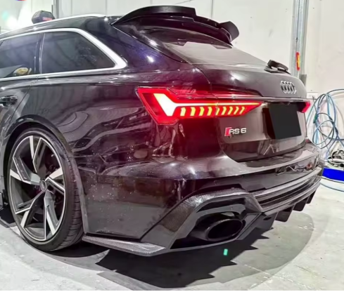 Diffuseur Arrière Sport RS Line - Carbone – Finition Vernis UV – Pour Audi RS6 & RS7 (2013-2024)