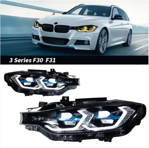 Phares LED Haute Performance 6000K – Pour BMW Série 3 (F30, F31, F35)